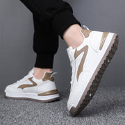 Trendy Schnür-Sneakers Freizeitschuhe Herrenmode Vielseitige runde Zehenpartie mit flacher Sohle Outdoor Casual Walking Laufschuhe