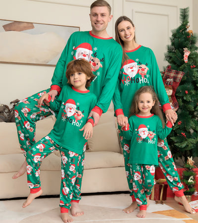 Weihnachtspyjamas für die Familie Passende Weihnachts-Pyjama-Sets für die Familie mit Weihnachtsmann-Aufdruck