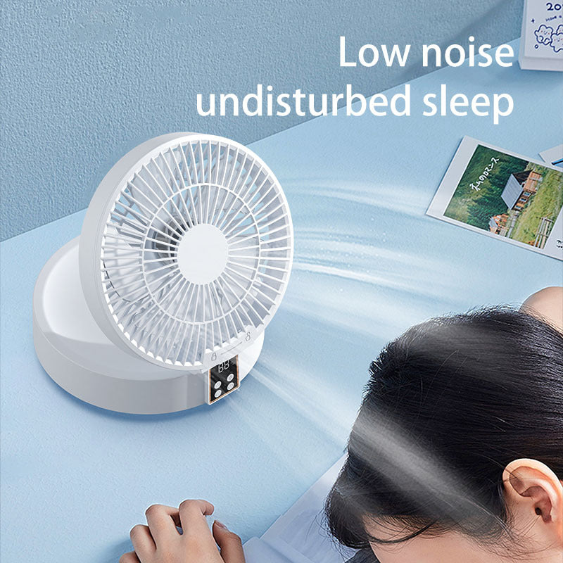 Remote Controlled Portable Rechargeable Ceiling USB Electric Folding Fan Night Light Air Cooler for Household Appliances