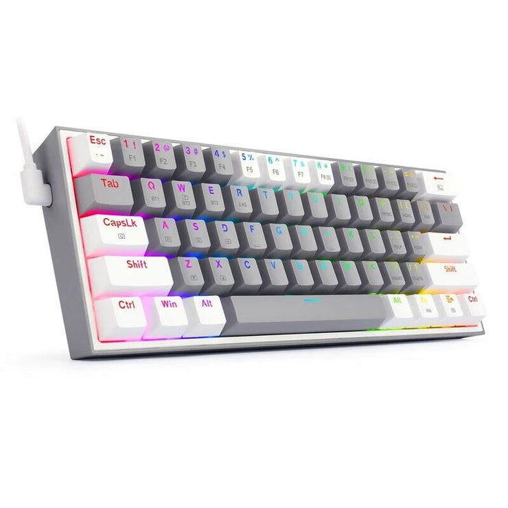 Kabelgebundene mechanische Tastatur mit RGB-Licht und zwei Tastenkappen