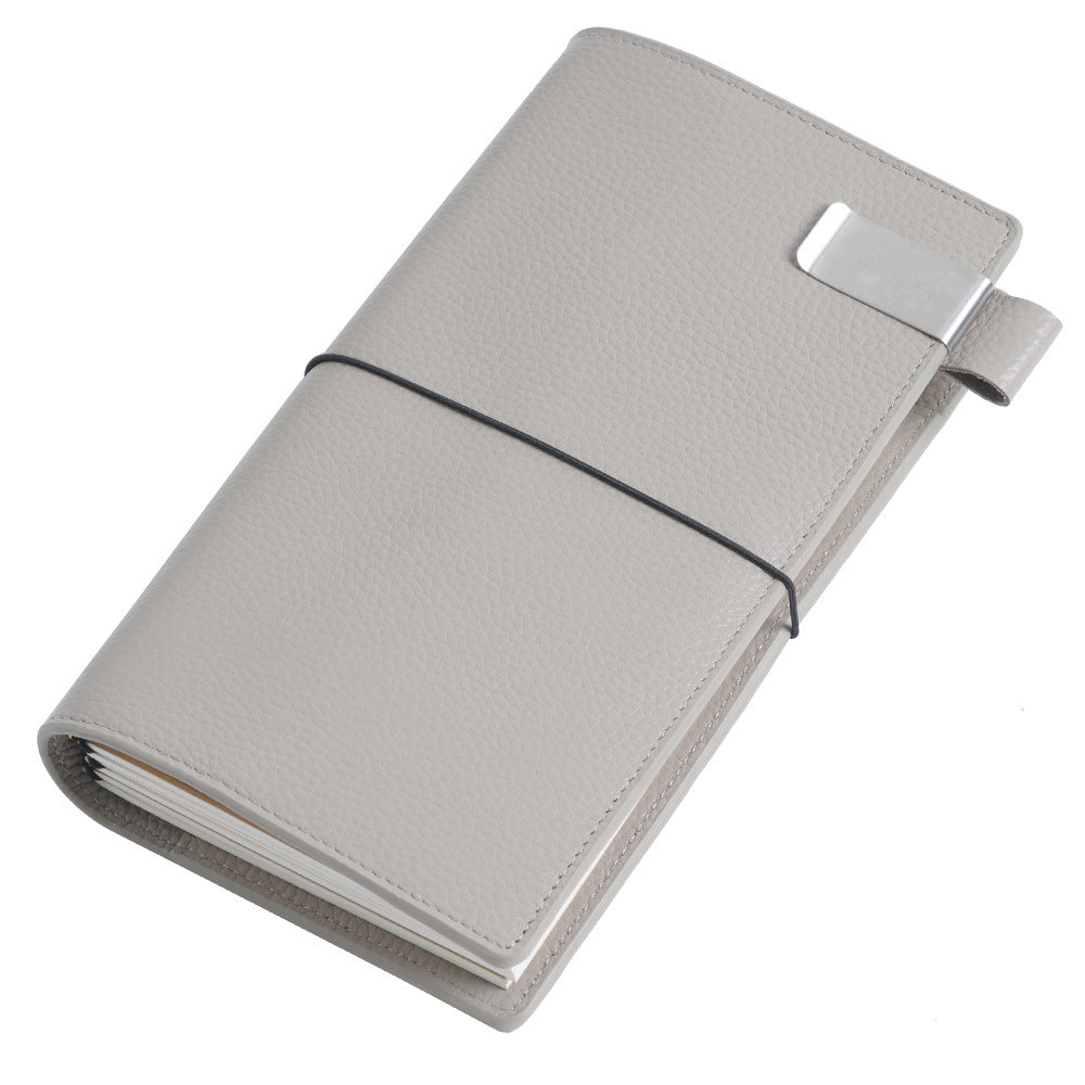 Leather Travel Notebook Card Holder Multi-function Notepad With Freebies