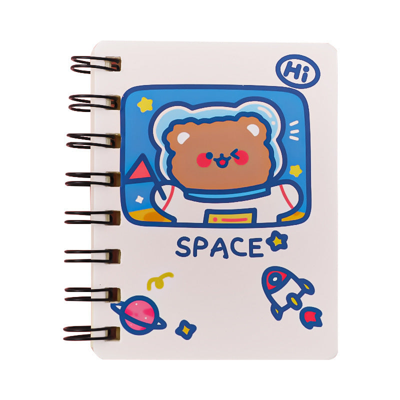 Astronaut Flipped Portable Pocket Flipper Notebook