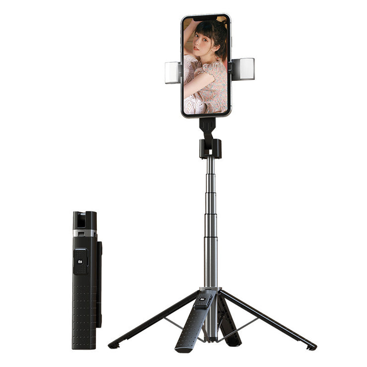 Tetrapod Handy Doppel Fülllichthalter Bluetooth Selfie Stick