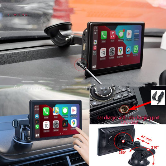 Tragbarer IPS Auto Smart Screen Drahtlose Projektionsbildschirm Carplay Android AUTO