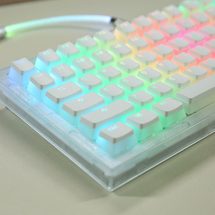 Double Skin Milk Pudding Transparent Keycap Closed