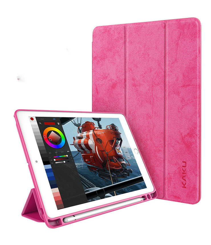 Leder Tablet Fallschutzl mit Stift Slot