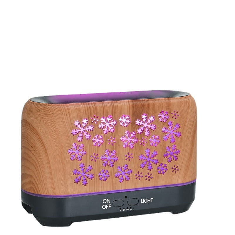 Snowflake Pattern Humidifier Colorful Aromatherapy Atmosphere