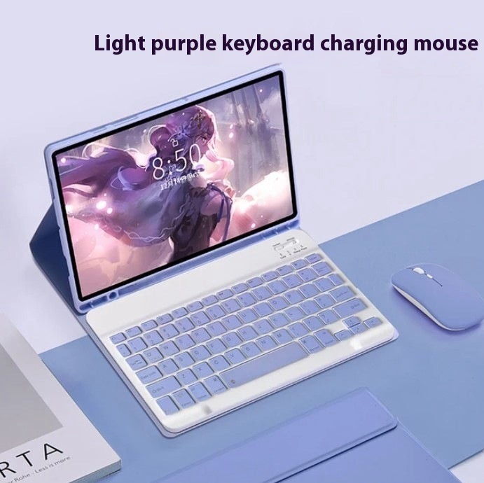 Bluetooth Keyboard Mouse Leather Case Protective Shell