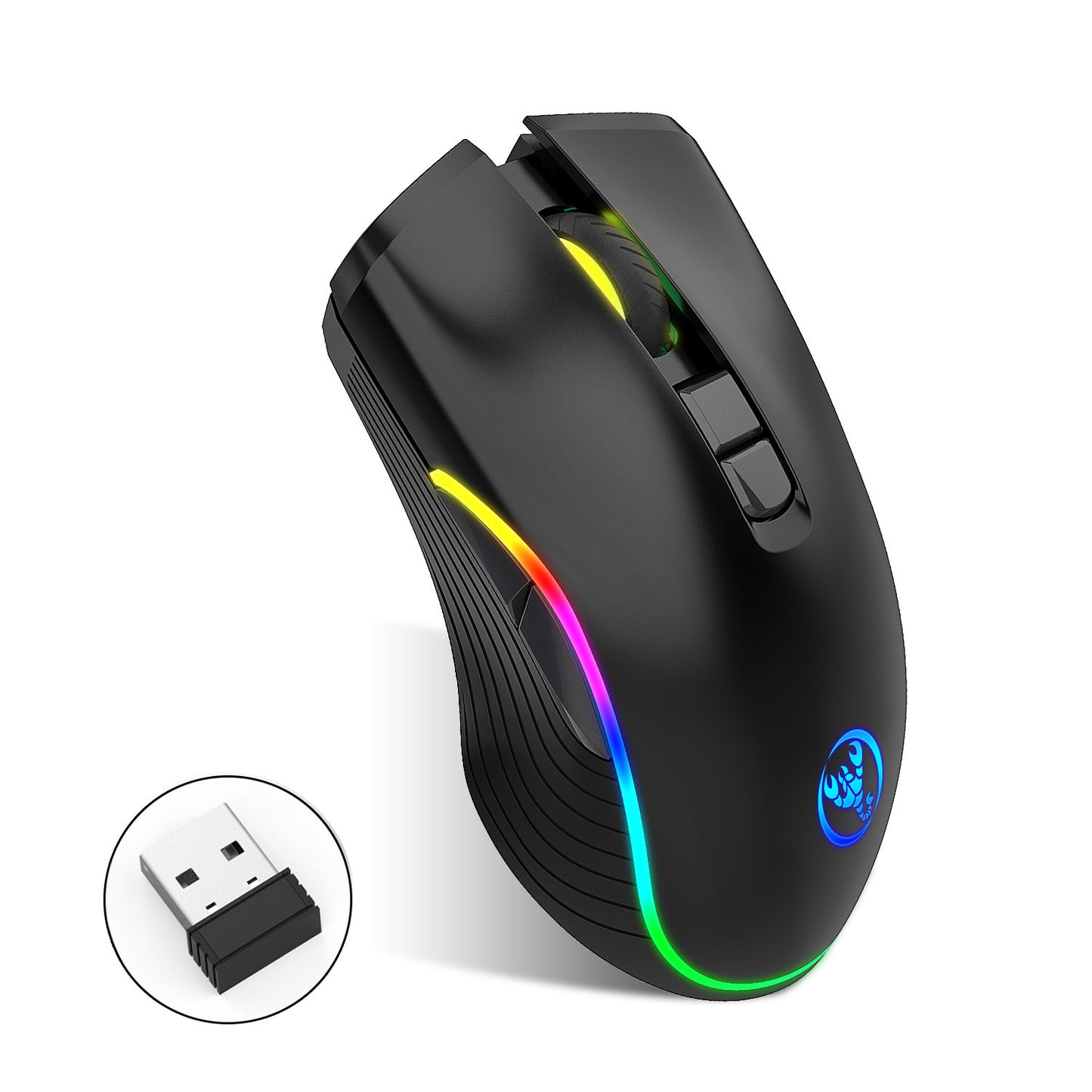 TYPE-C Interface Sieben-Tasten Gaming RGB Leucht Maus