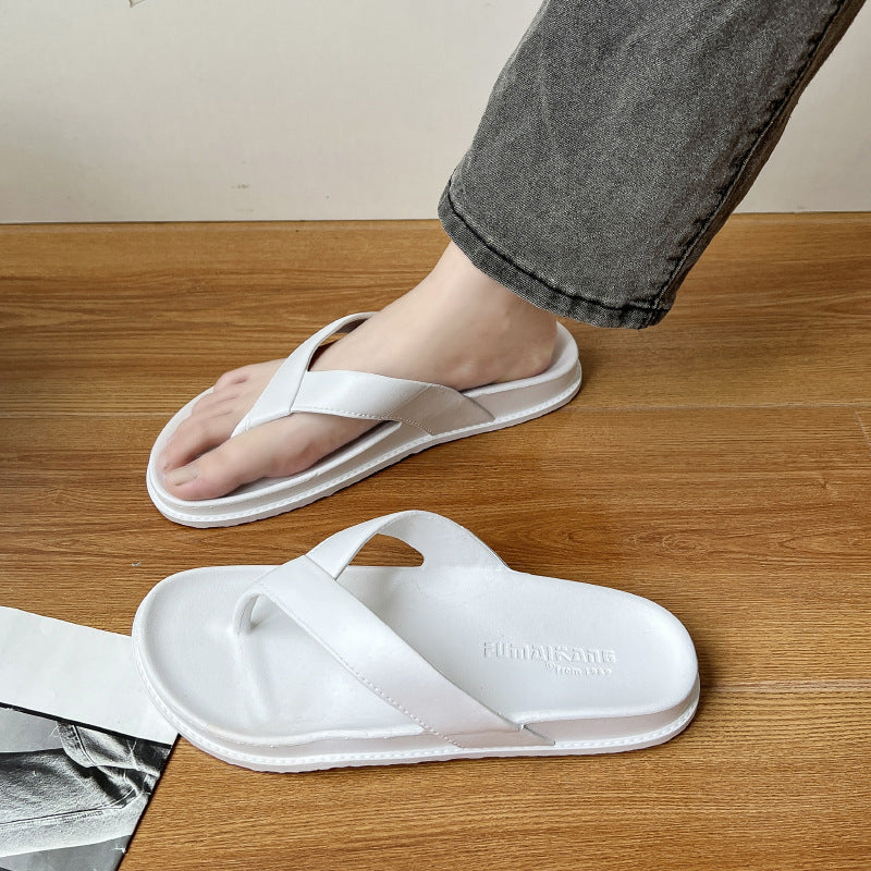 Flip-Flops Flat Slippers Male And Female Home Couple Outdoor Non-slip Beach Flip-flops