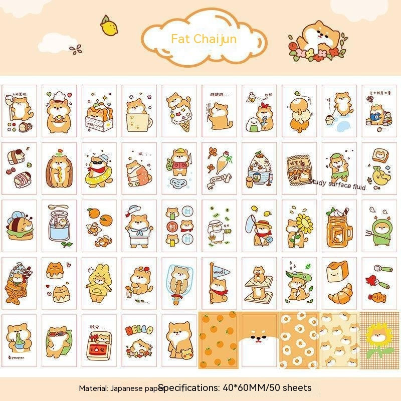 Stickers Hand Account Painting Heart Stickers Notebook Special Screen Protector Japanese Paper Cartoon Characters