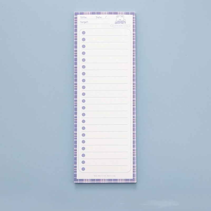 Simple Ins Wind Super Long Clause Color Student Notepad