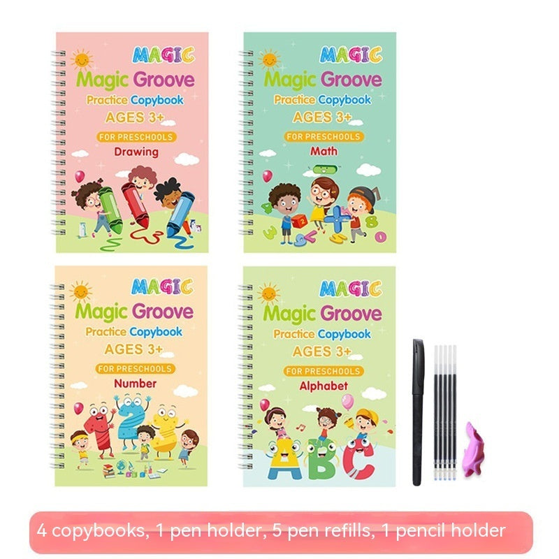 Children English French German Painting Magic English Training Book