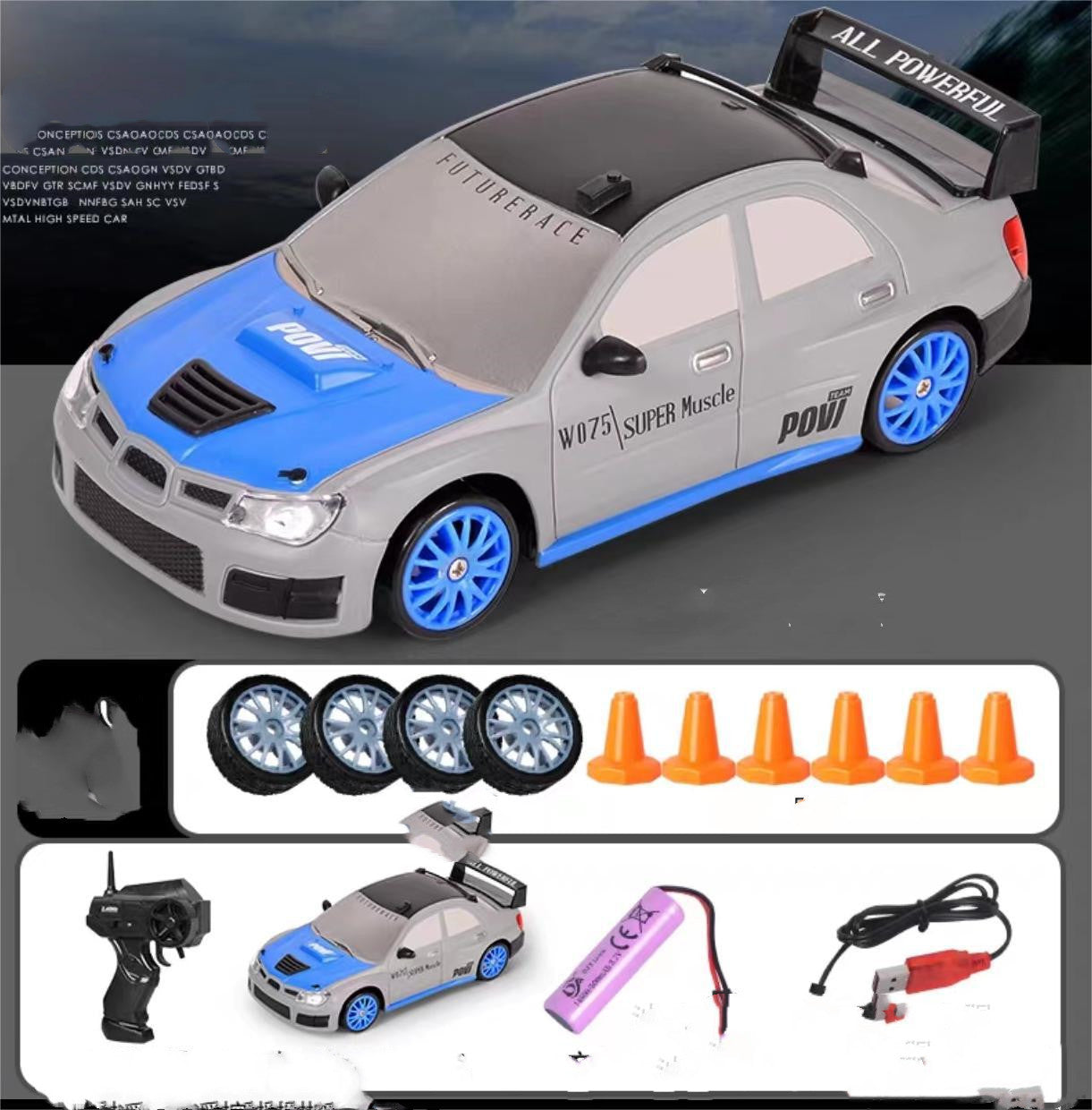 Drift Rc Car 4WD RC Drift Car Toy Remote Control GTR Model AE86 Vehicle Car RC Racing Car Toys For Children Christmas Gifts 2.4G