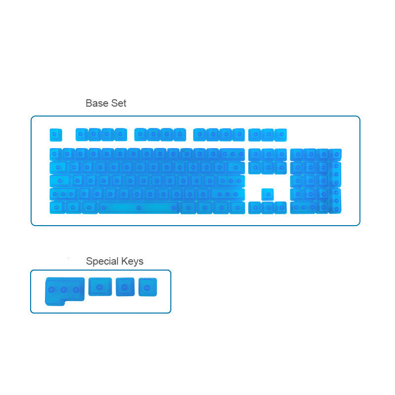 Transparent Keycaps Color Personality Translucent Mechanical Keyboard