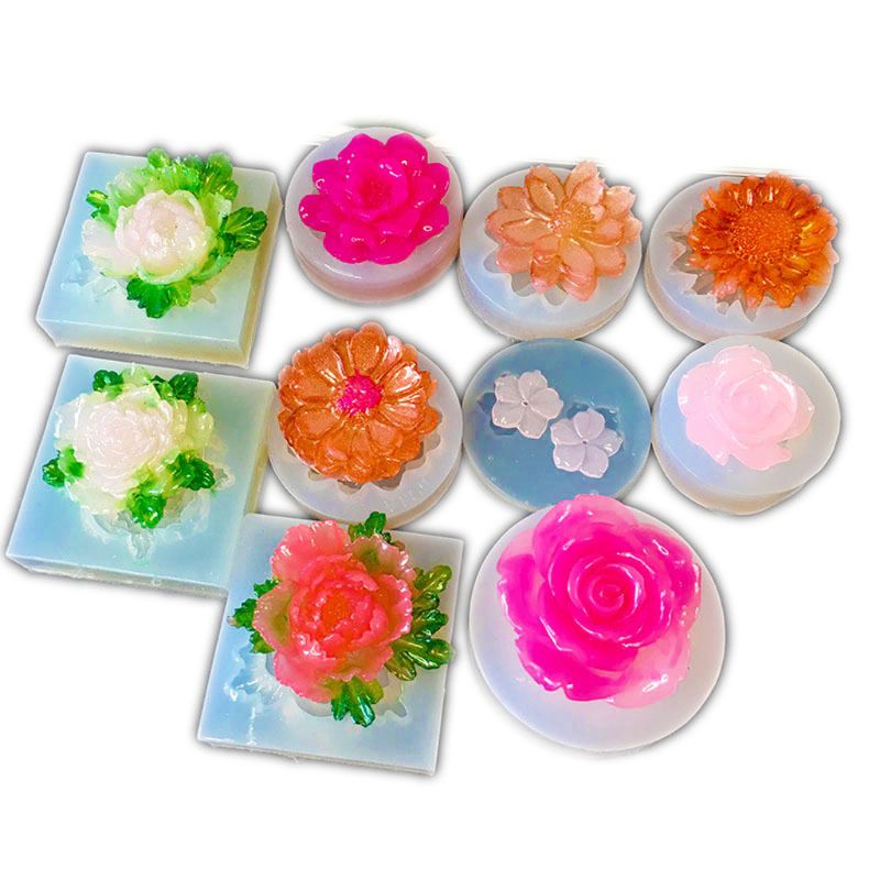 flower modeling resin 3D silicone mold