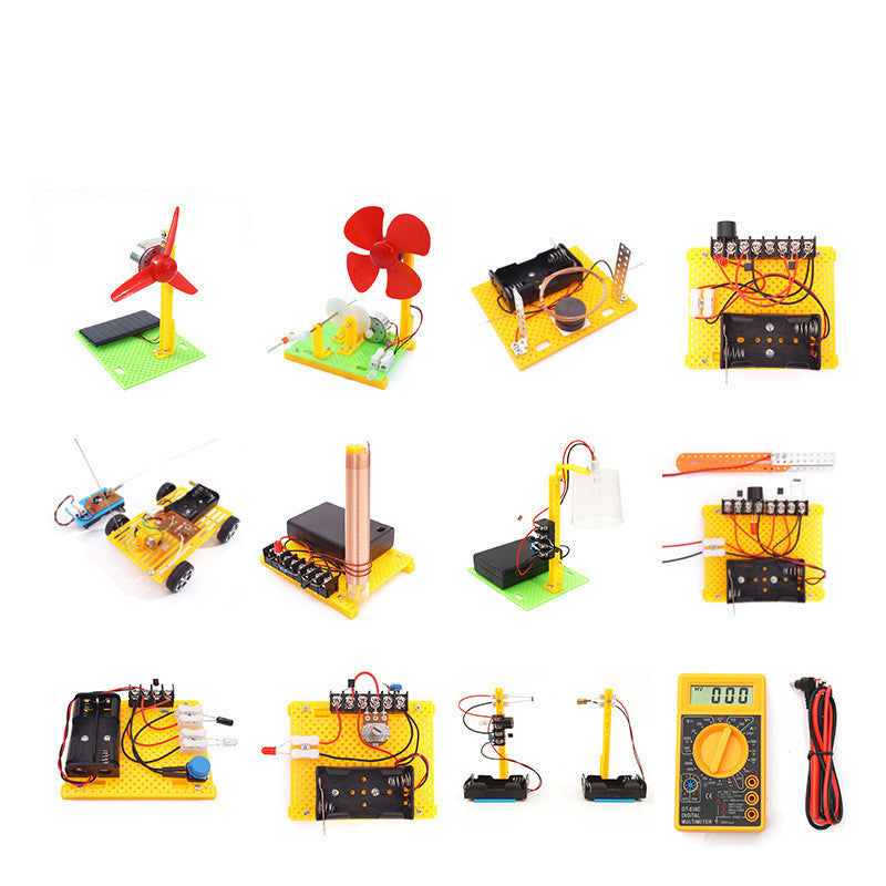 Handmade DIY Electronic Science Experiment Set Students Physical Puzzle