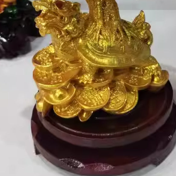 Citrine kleine Wasser Schildkröte Geldbaum Feng Shui Glücks baum dekorative Ornamente