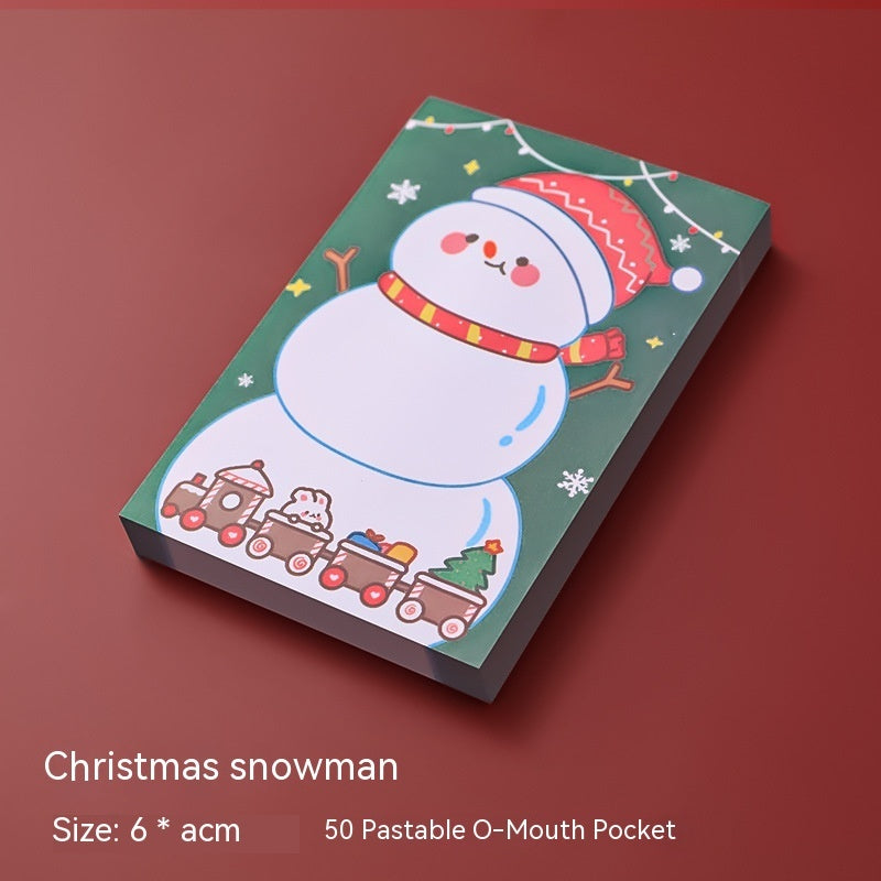 Cartoon Christmas Sticky Notes Student Stationery