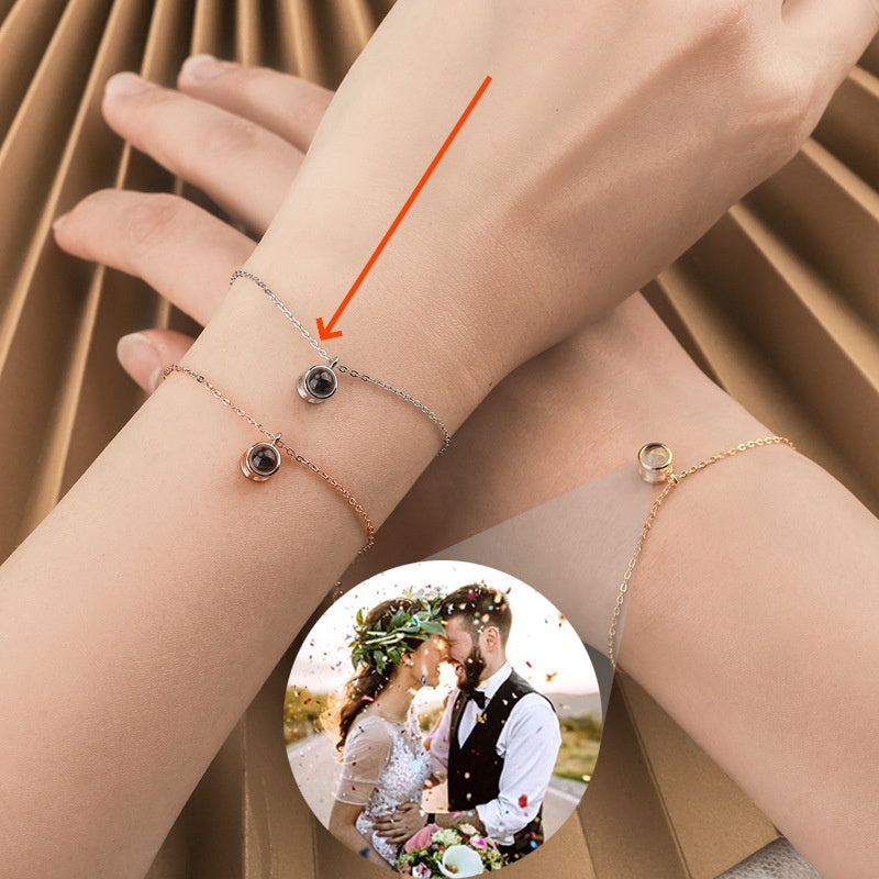 Photo Customization Projection Bracelet In 100 Languages I Love You