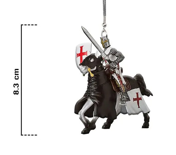 Acrylic Flat Knight Car Pendant Car Interior Decoration Accessories Rearview Mirror Decorations Pendant