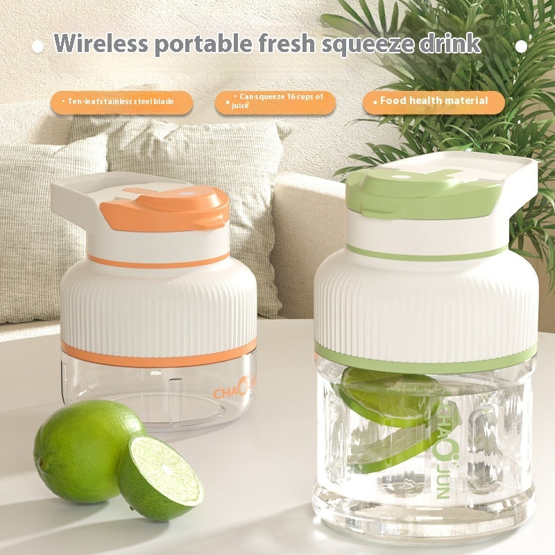 Wireless juice cup at home with large capacity multifunction ale portable juicer