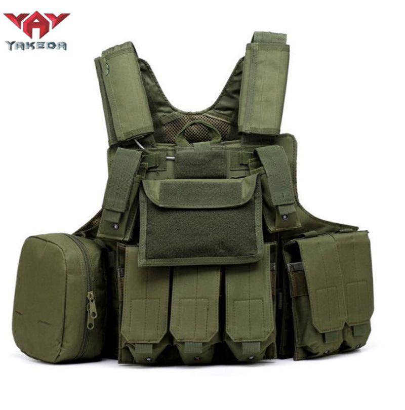 Multi Functional Camouflage Combat Vest 8-piece Military Training Equipment