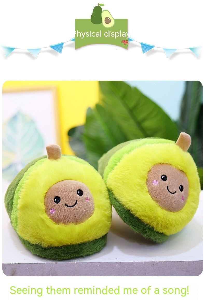 Cartoon Avocado Slippers Warm Thickened