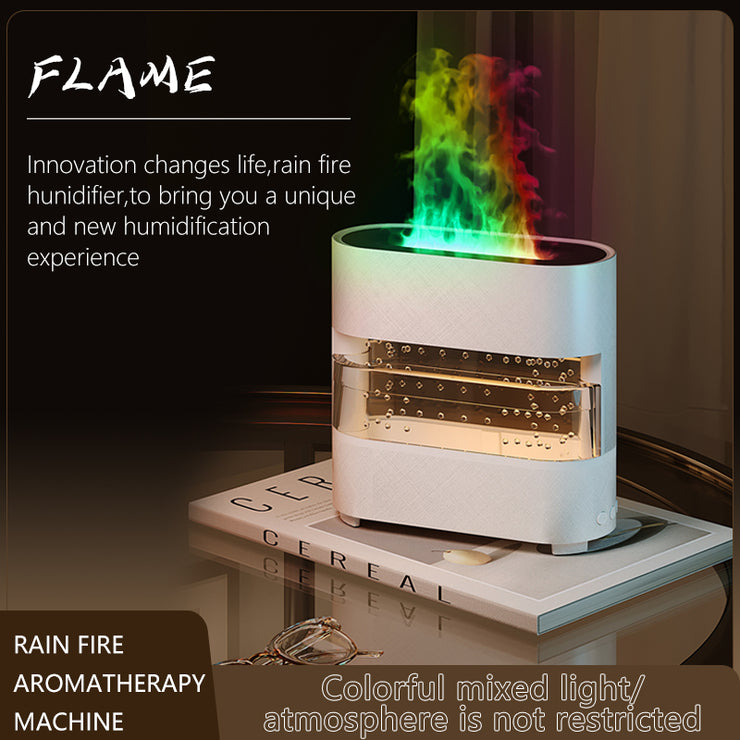 Regenwolke Feuer Luftbefeuchter Wassertropfen Novedades Regen Wasser Diffusor Feuer Flamme Luftbefeuchter Aroma Diffusor