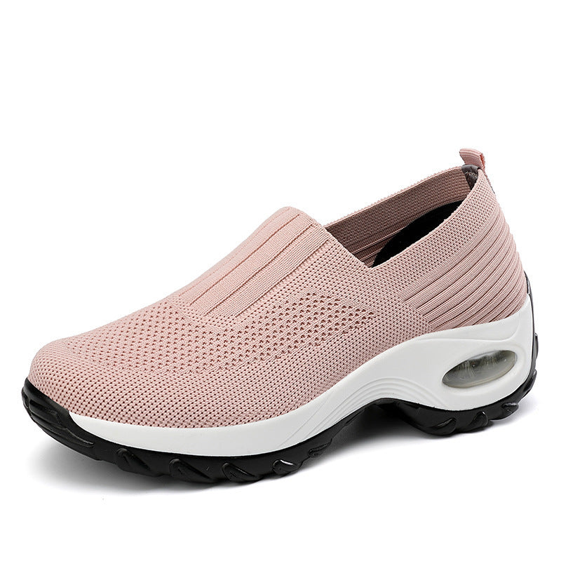 Breathable mesh casual thick bottom increased sneakers