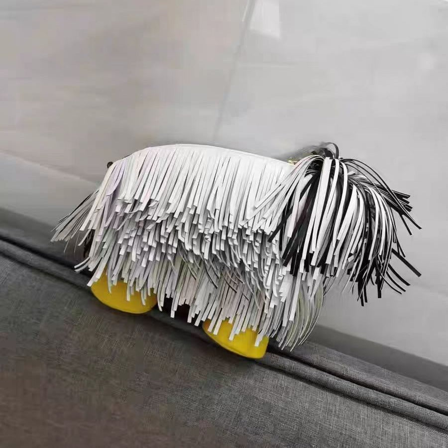 Jaw Lion Dog Tassel Bag