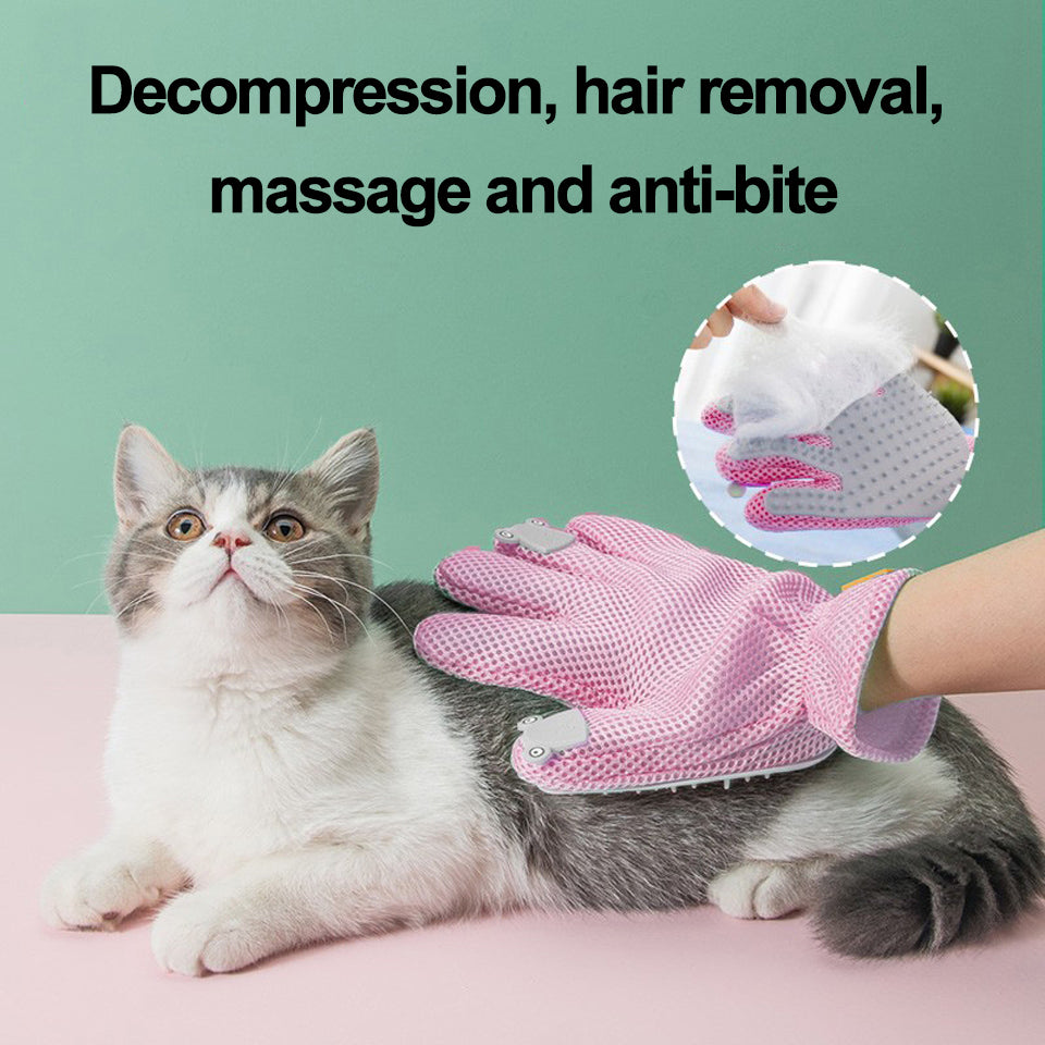 pet glove, pet hair removal brush, massage comb