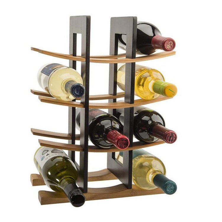 wooden wine rack decoration