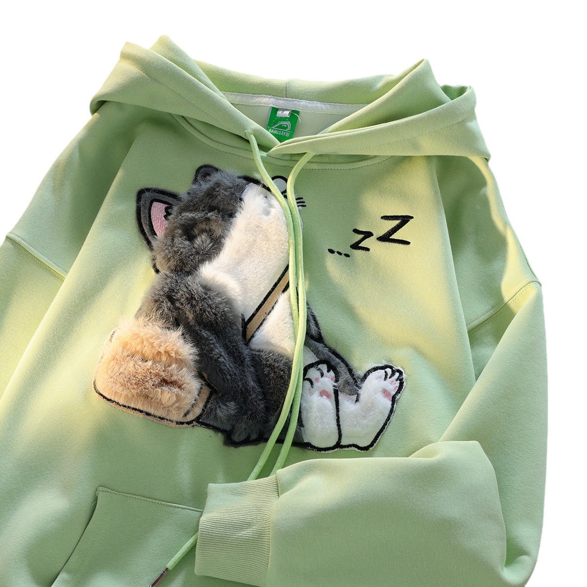 Ragdoll Flocking Hooded Sweater Couple Jacket