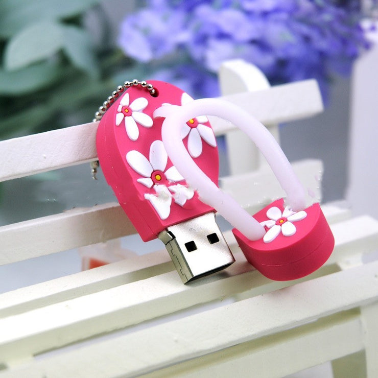 Cartoon Kreative Strand Schuhe USB Disk