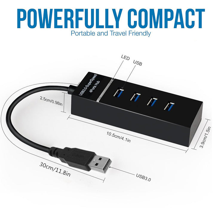 4-in-1 USB HUB Splitter High Speed ​​Adapter