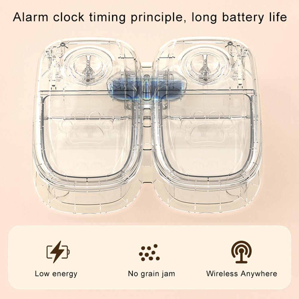 Automatic feeder with intelligent timer for cats and dogs