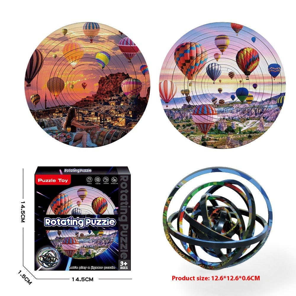 Rotating Puzzle Decompression 3D Educational Toys