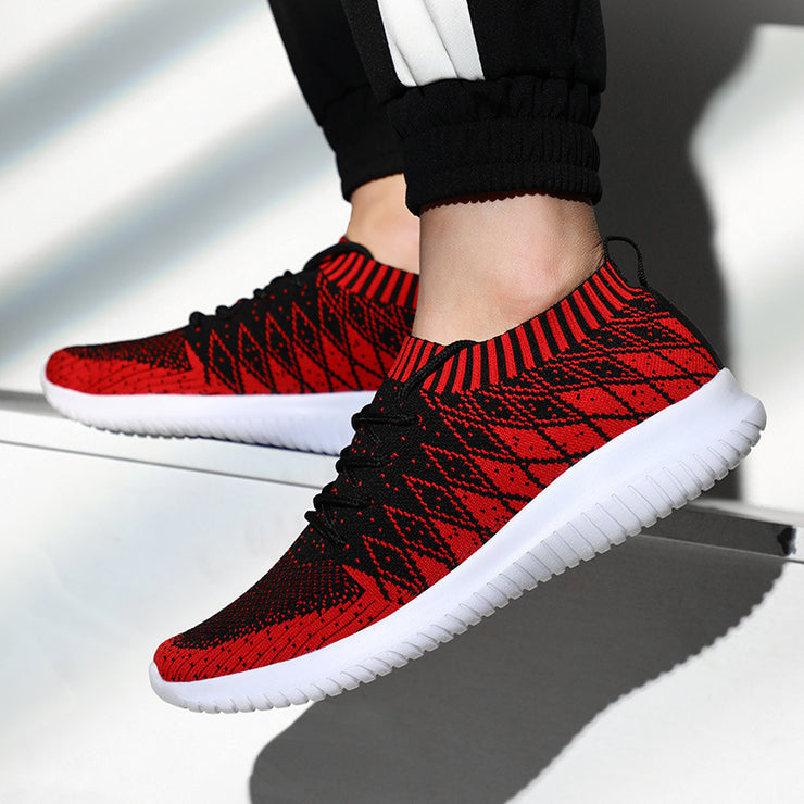 Flying Woven Men's Casual Breathable Running Sneakers Men